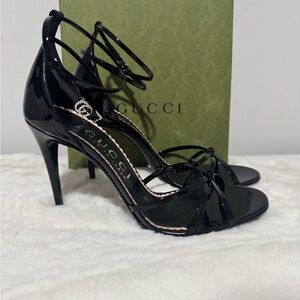 Gucci Patent Leather  Black Heels